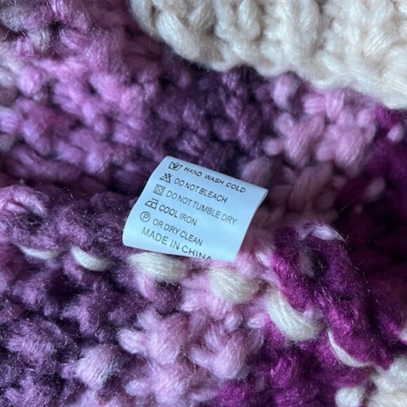 HMXD Women's Chunky Knit Cardigan, New Without Tags, Never Worn, One Size, Multi - Picture 4 of 5